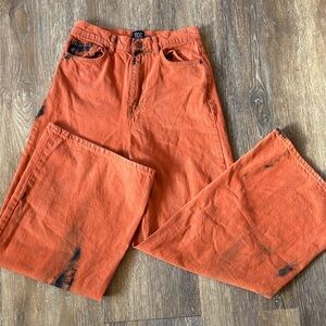 BDG Orange Tie-Dye Jeans